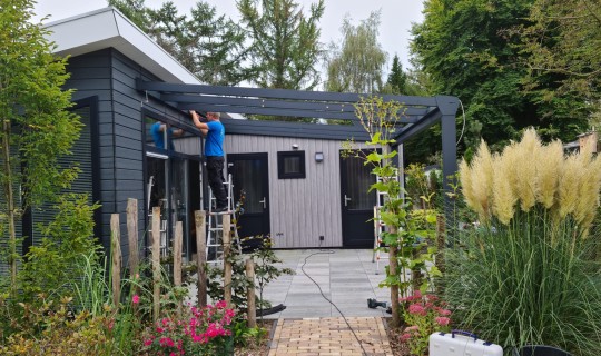 Glas overkapping 4800 x 4000 in Hulhorst
